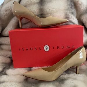 Ivanka Trump Ivory Patent Pumps